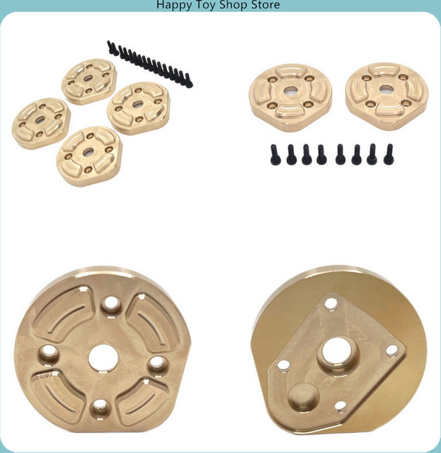 MJX RC Auto Teile, Messing Vorne Hinterachse Gegengewichte Getriebe Abdeckung Ersatzteile, 1:12 - Bild 1