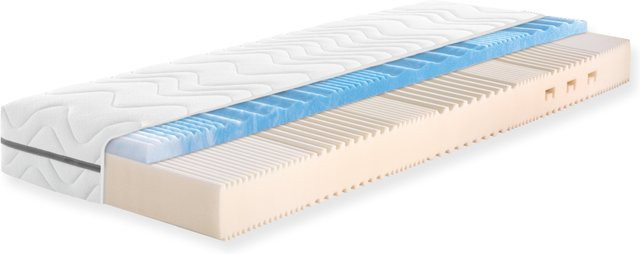 f.a.n. Solina Top KS 7-Zonen-Gelart-Komfortschaumkern-Matratze, H2/H3, Weiß, B/T: 80 x 200 cm - Bild 1