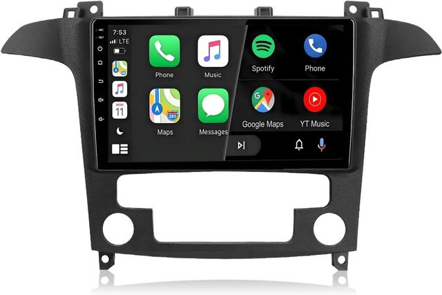 Junsun Autoradio für Ford S-Max 2007-2015 mit Bluetooth und GPS in Schwarz - Bild 1