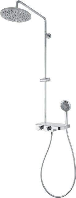 Breuer Duscharmatur Aquamaxx 340 mit Thermostat und runder Kopfbrause in Chrom - Bild 1