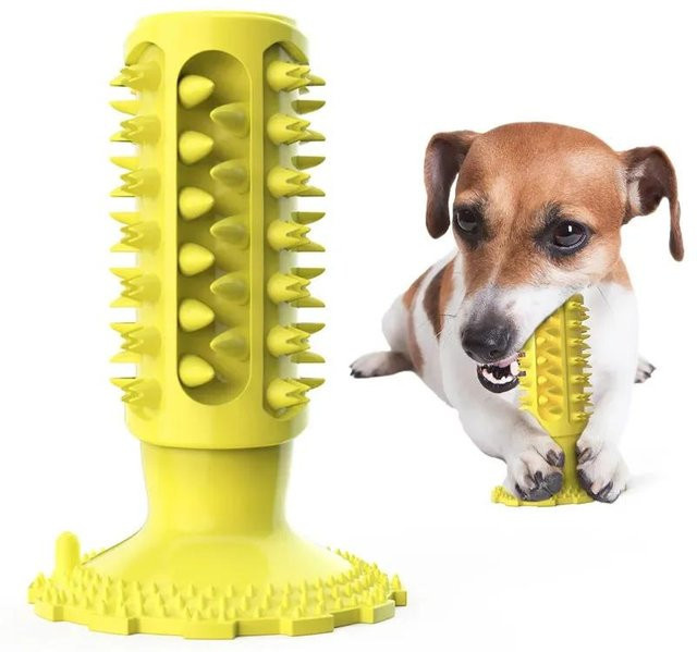 Var Vogue Hund Zahnbürste Kauspielzeug, Knochen Spielzeug, brown - Bild 1