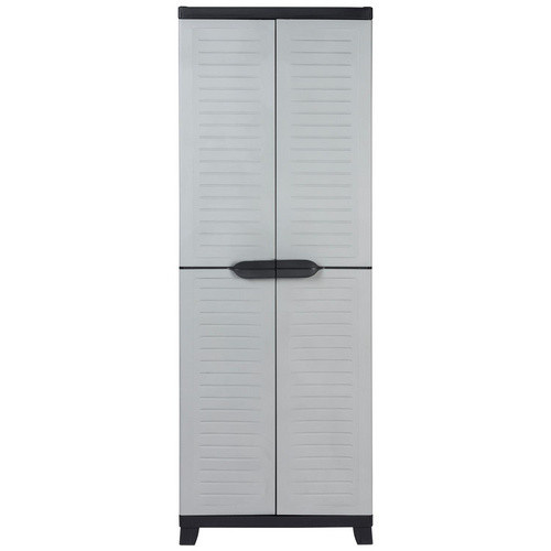 KREHER Spindschrank Elite aus Kunststoff in Weiß-Schwarz, B/H/T: 65 x 181 x 45 cm - Bild 3