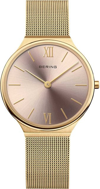 Bering Damenuhr, Quarz, Edelstahl, Pink, 34 mm, 3 ATM - Bild 1
