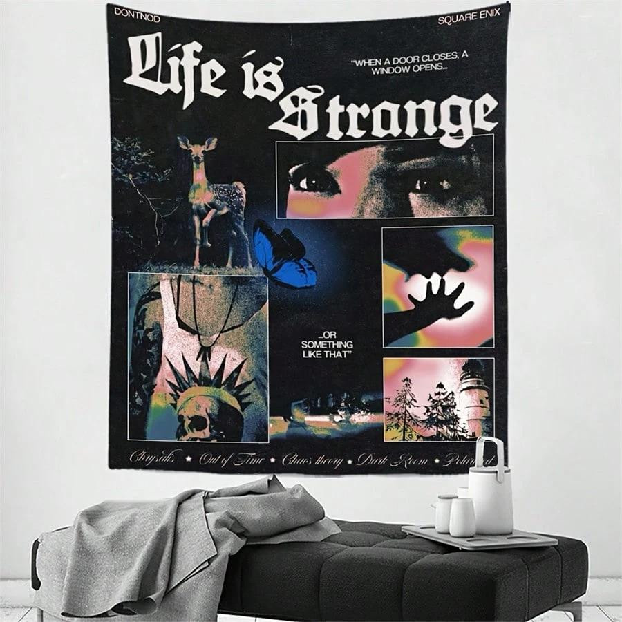 Life Is Strange Grunge Wandteppich aus Polyester, Wandbehang für Schlafzimmer und Wohnzimmer, B/H: 40 x 60 cm - Bild 3