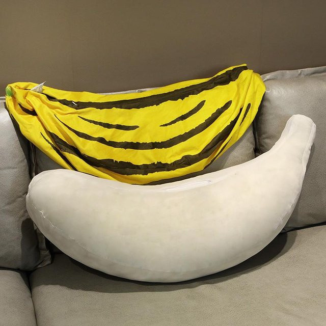 Yiran toy Banane Plüschkissen, Stofftier, Gelb - Bild 1