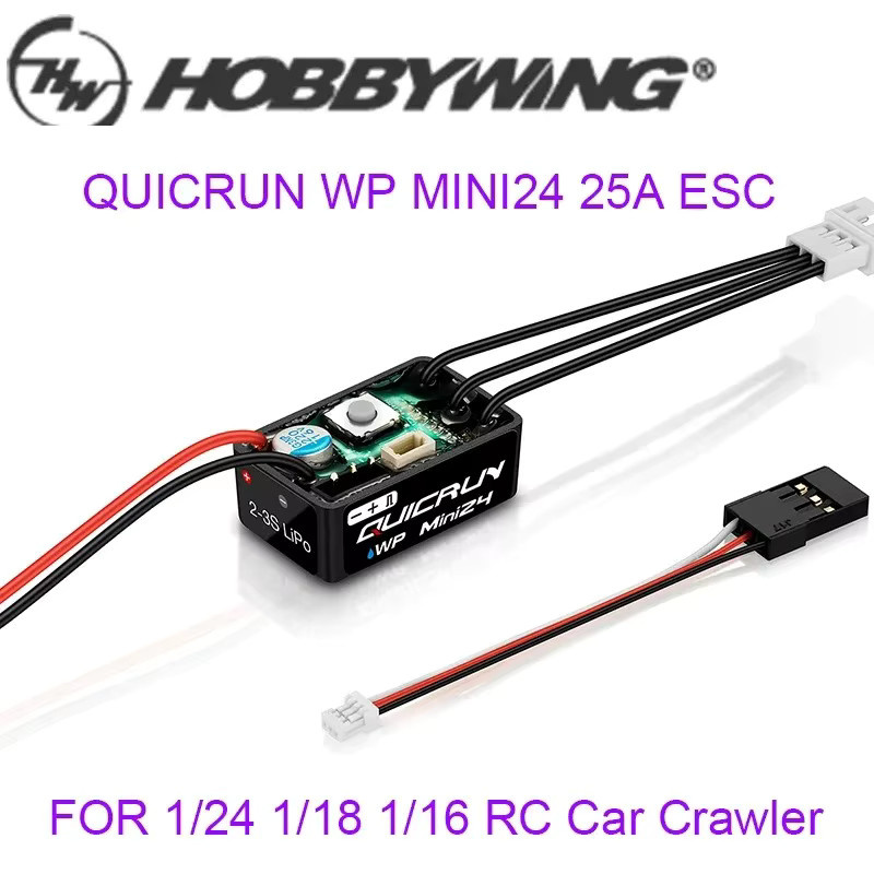 HOBBYWING QuicRun WP Mini24 25A ESC und 1621 3500KV Motor, Bürstenlos, Sensorlos, Set / Bundle - Bild 2