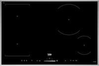 Beko Induktionskochfeld HII 84500 FHTX, autarkes Elektro-Kochfeld aus Glas in Schwarz und Silber mit Power Boost, Timer und Kindersicherung - Bild 1