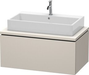 Duravit Waschtischunterschrank L-Cube in Beige Tau matt mit 1 Auszug, B/T: 92 x 54,7 cm - Bild 1