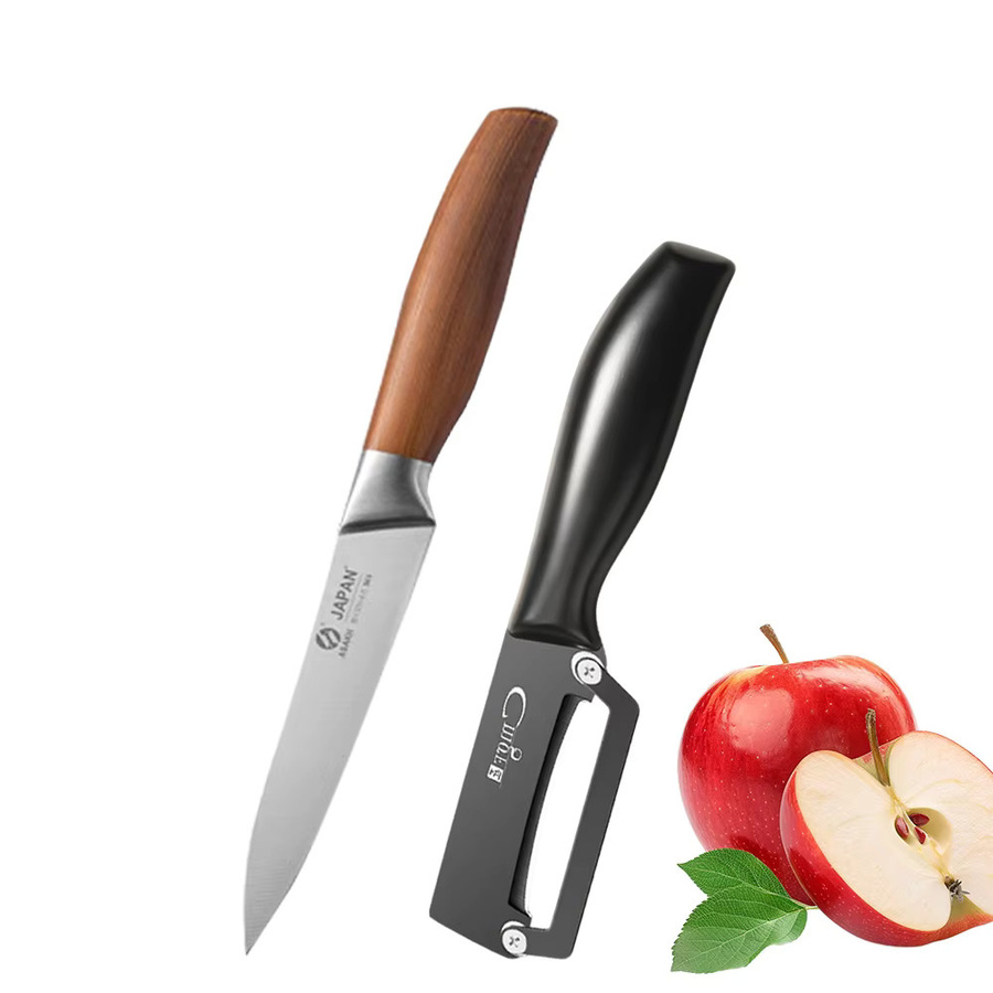 WXCOO Multifunktionales Obstmesser und Obstschäler aus Edelstahl für Karotten und Obst - Bild 5
