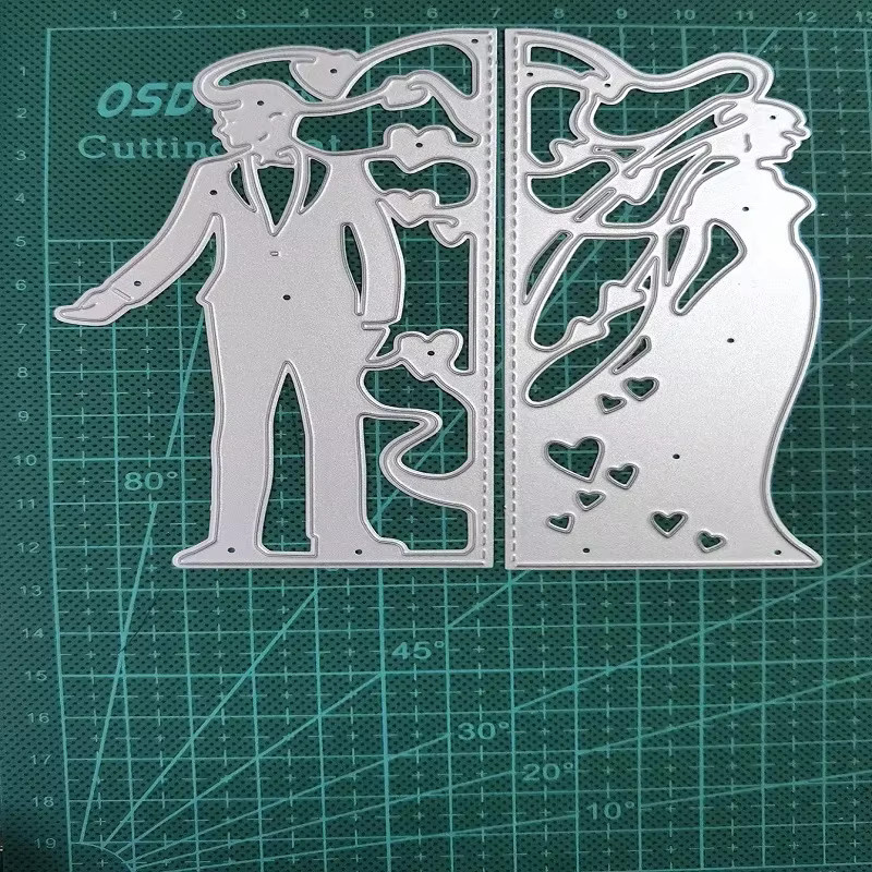 DIY Spitze Hochzeit Stanzformen und Prägeschablonen mit fünf Blumen-Vorlagen für Scrapbooking und Kartenherstellung aus Metall - Bild 3