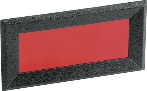 Mentor Frontrahmen Schwarz Rot B x H x T: 51 x 28 x 2,3 mm - Bild 1
