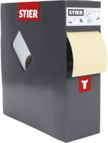 STIER Schleifpapier auf Schaumunterlage P320 Grau B: 11,5 cm, H: 9,2 cm - Bild 1