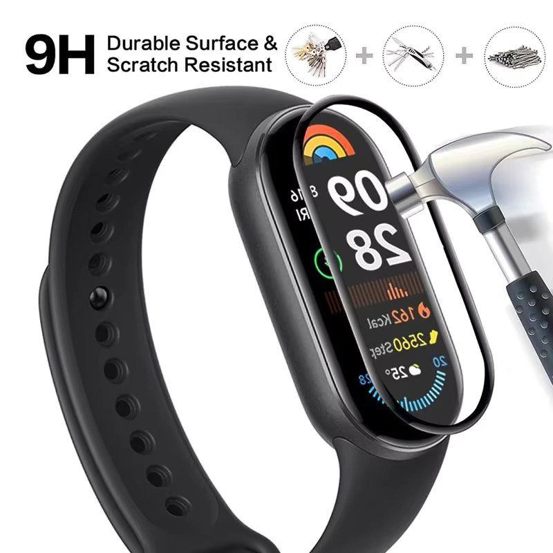Xiaomi Screen Protector 3D gebogene Vollabdeckung für Mi Band 10 9 8 7 6 5 4 transparent - Bild 5