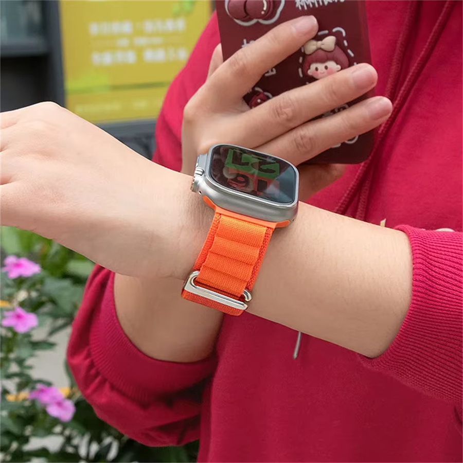 诗宇 Alpine Loop Band für Apple Watch, Textil/NATO, Bunt, Unisex - Bild 4