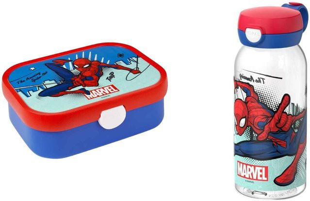 Mepal Lunchset Campus 2-teilig mit Flasche und Klappdeckel, Multicolor, 600 ml und 750 ml - Bild 1