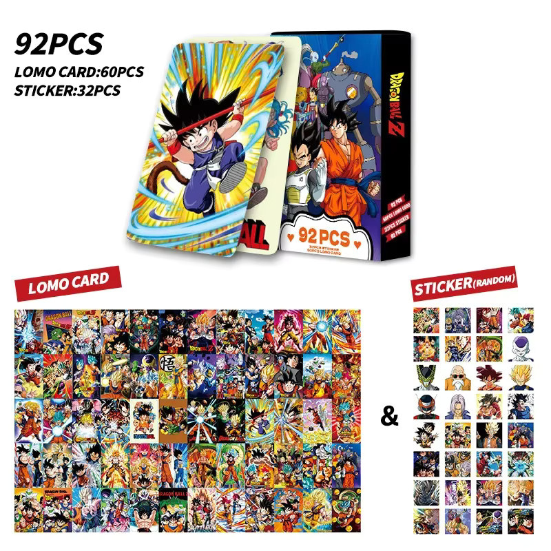Bandai Dragon Ball, Kleine Anime-Karten, 92-teiliges Set - Bild 2