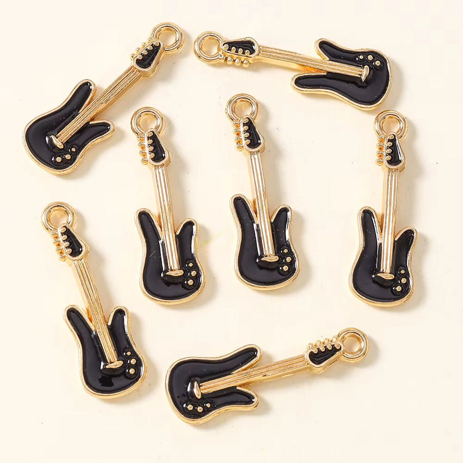 Ltumbe Musikgitarren-Anhänger Charms, 28*9mm, Verspielt - Bild 1