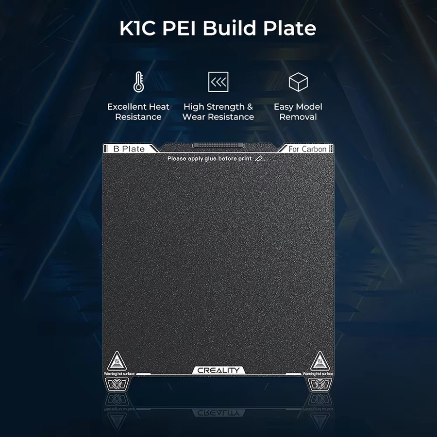 Creality K1C PEI-Bauplatte matt Schwarz B/B: 235 x 235 mm - Bild 2