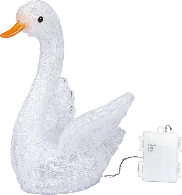 LED-Dekofigur Leuchtschwan - Bild 1