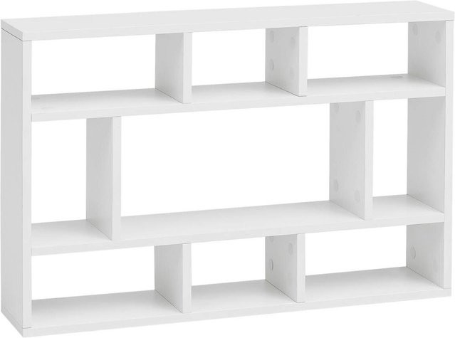 Wohnling Wandregal weiß modern B/H/T: 75 x 51 x 16 cm - Bild 1