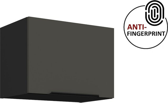 Küchen Hängeschrank ARIA in Graphite matt mit Anti-Fingerprint-Beschichtung, Breite: 50 cm, Höhe: 36 cm, Tiefe: 36 cm - Bild 1