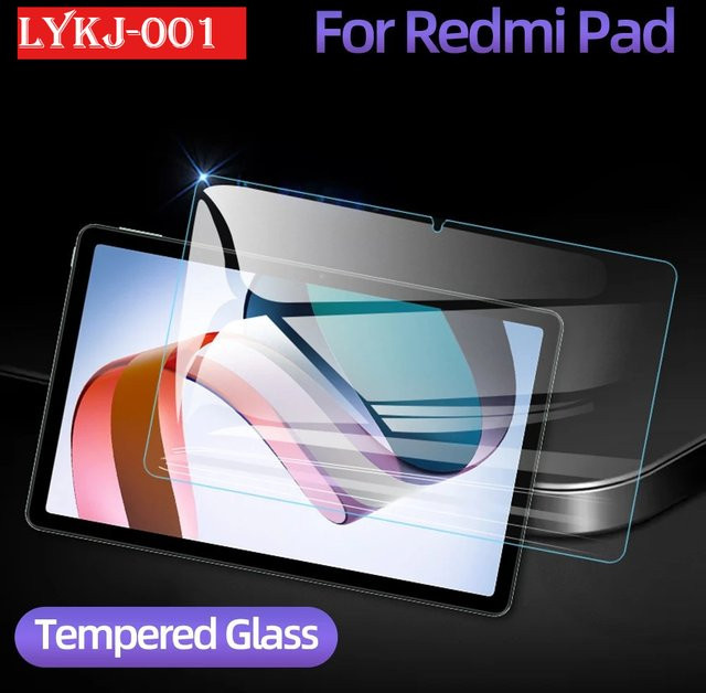 Xiaomi Redmi Pad SE 11 Zoll und Redmi Pad 10,6 Zoll Schutzfolie aus 9H gehärtetem Glas, transparent, Vollabdeckung - Bild 1
