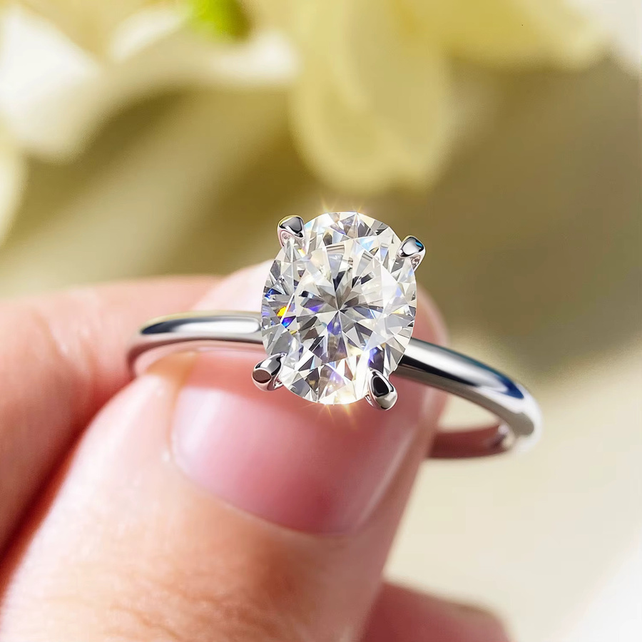 COSYA Moissanit-Ring, 925 Silber, Damen - Bild 2