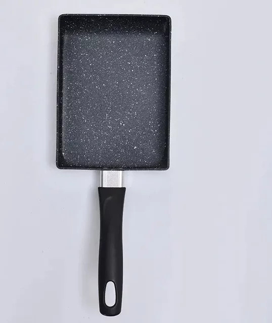 Tamako Antihaft-Bratpfanne in Schwarz für Steak, Frühstück und Eierrollen aus Medizinstein - Bild 1