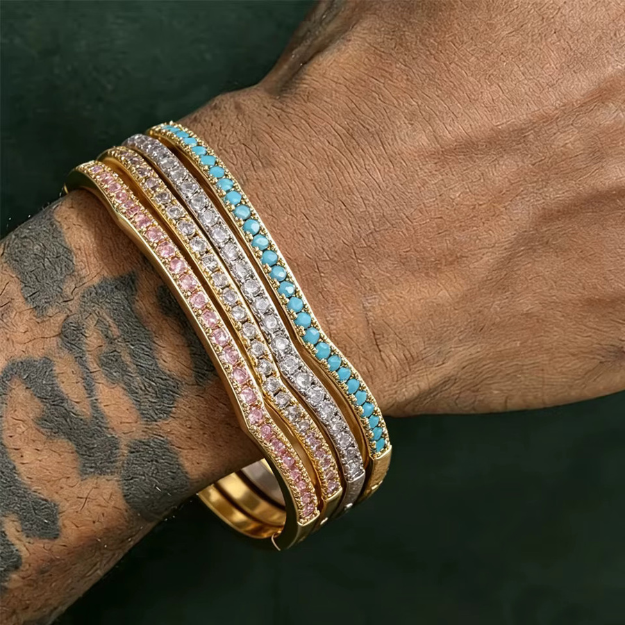 ZAKOL Armband, CZ-Zirkon, Blau Türkis, Damen - Bild 2
