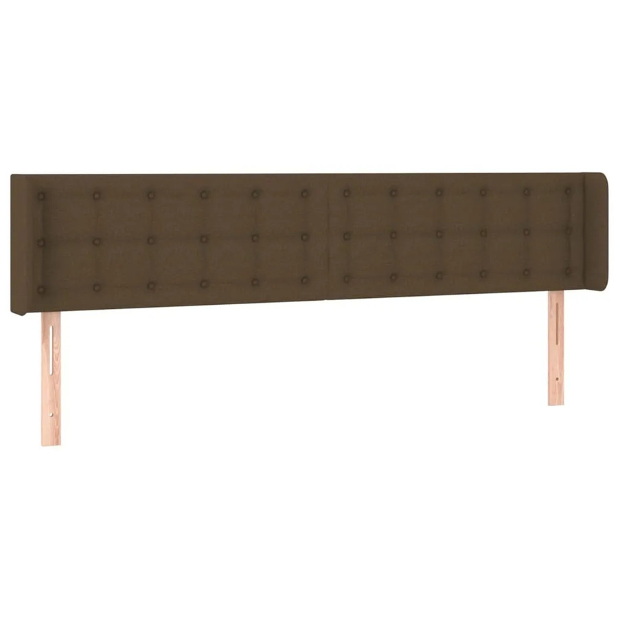 vidaXL LED Kopfteil Dunkelbraun mit USB-Ladeanschluss und integrierter Beleuchtung, B/T/H: 163 x 16 x 78/88 cm - Bild 2