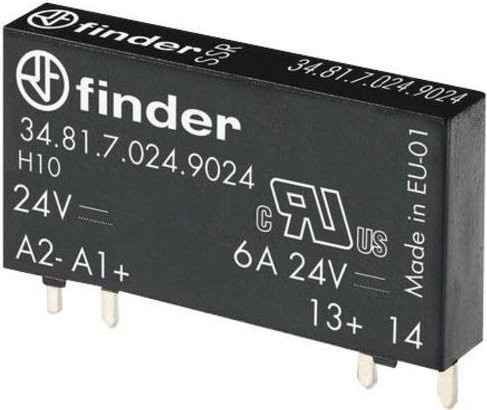 Finder Halbleiterrelais 34.81.7.005.9024 Schwarz mit einer maximalen Schaltspannung von 33 V/DC, sofortschaltend - Bild 1