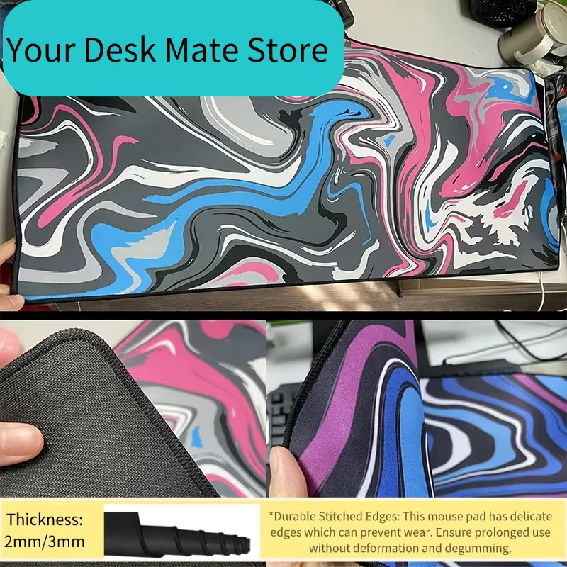 Bandai Mauspad mit Pflanzen-Design für Computer und Laptop, rutschfeste und waschbare Mausunterlage in Multicolour - Bild 2