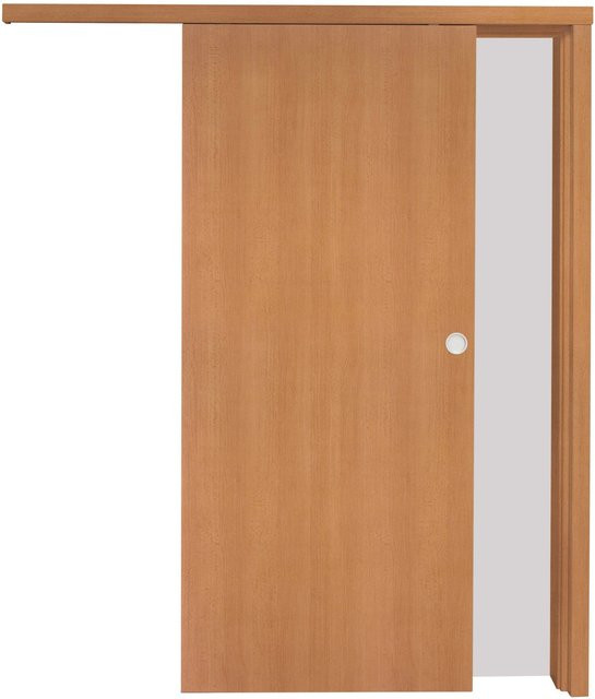 GetaDoor Schiebetür Dekor Buche Nachbildung in Braun, B: 90,5 cm, H: 200,8 cm - Bild 1