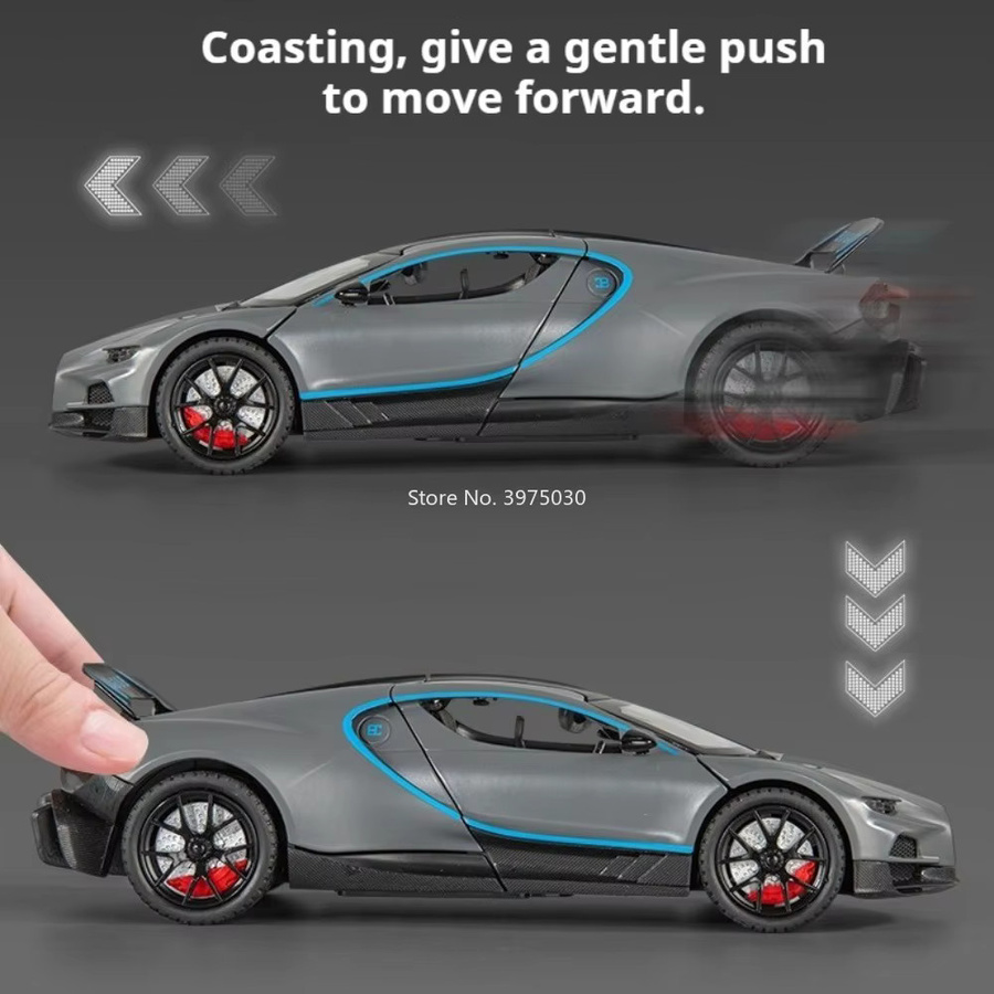 MAKEDA Tourbillon Apollo EVO Spielzeugauto, 1:24, Grau, mit Musik - Bild 2