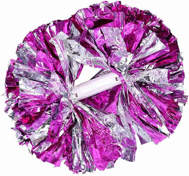 GoolRC Cheerleading Aerobic Pompons, Rose Silber - Bild 1
