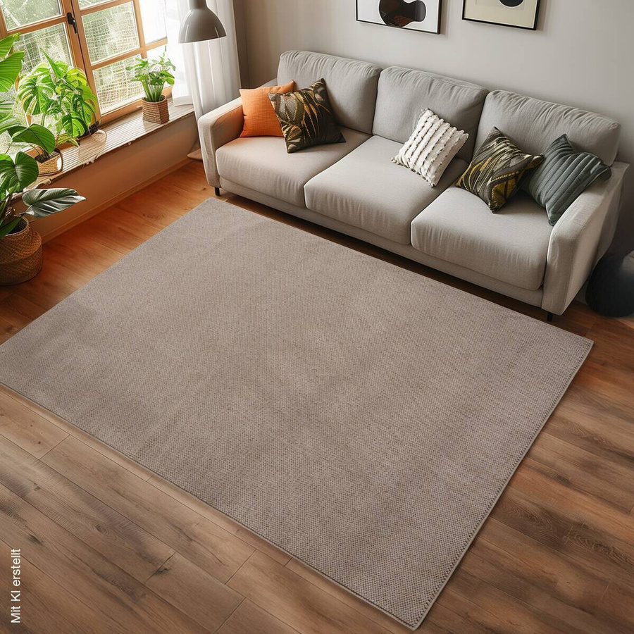 Ayyildiz Kurzflorteppich Helix Beige Modern Flachgewebe B/H/L: 200 x 290 x 0,7 cm - Bild 2