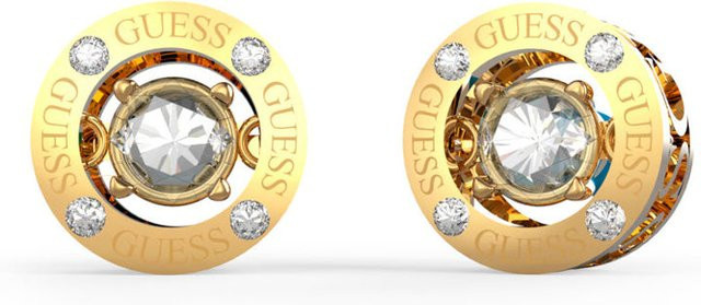 Guess Ohrstecker Edelstahl, Gold, Kristall, Zirkonia, Damen - Bild 1