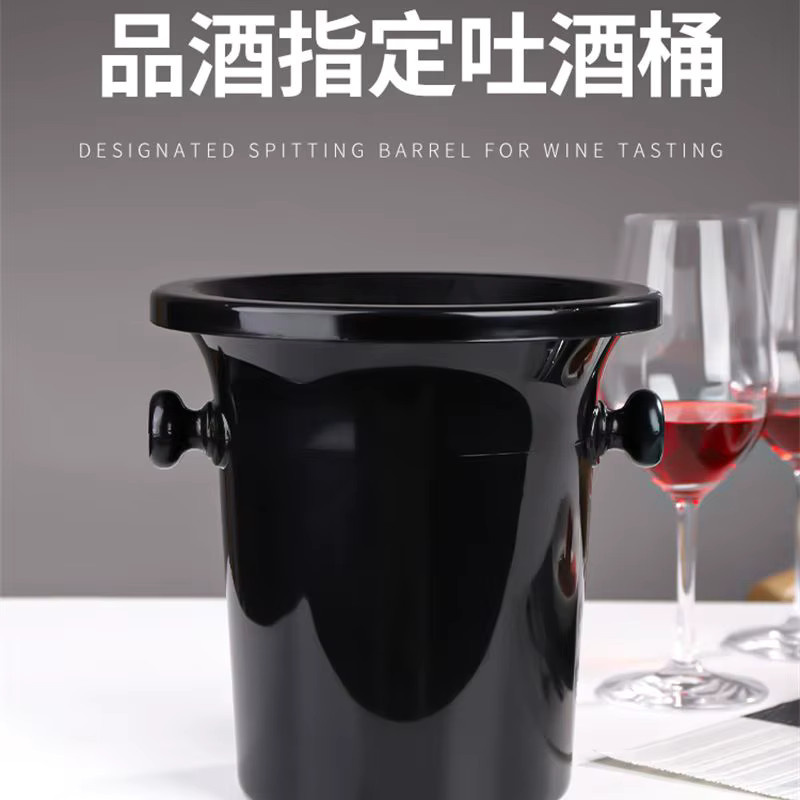 Aixiangru Wein- und Champagnerspülbehälter in Schwarz mit 1 l Volumen - Bild 3