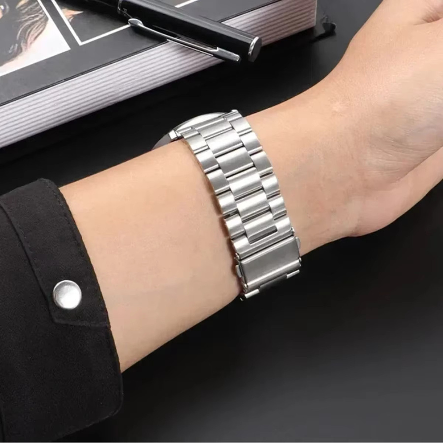 Geekthink Uhrenarmband Edelstahl, Silber, Unisex - Bild 2