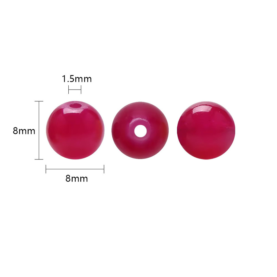 YUANZHIRUN Abstandhalter Perlen, Glas, Kristall, 8mm, Bunt, Unisex - Bild 1
