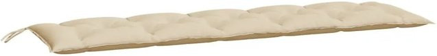 vidaXL Gartenbank-Auflagen 2er-Set Beige aus wasserabweisendem Oxford-Gewebe B/T/H: 180 x 50 x 7 cm - Bild 1