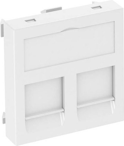 OBO Bettermann Abdeckung Datentechnikträger in Weiß B: 4,5 cm, H: 4,5 cm, T: 0,9 cm - Bild 1