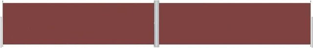 Furnicato Seitenmarkise ausziehbar Braun Höhe: 180 cm, Breite: 1200 cm - Bild 1