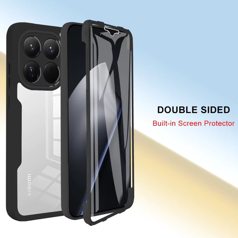 Fundas Coque Stoßfeste Schutzhülle mit Displayschutzfolie für Xiaomi 17T, 15T Pro, Mi 17 und 15 5G in Schwarz - Bild 4