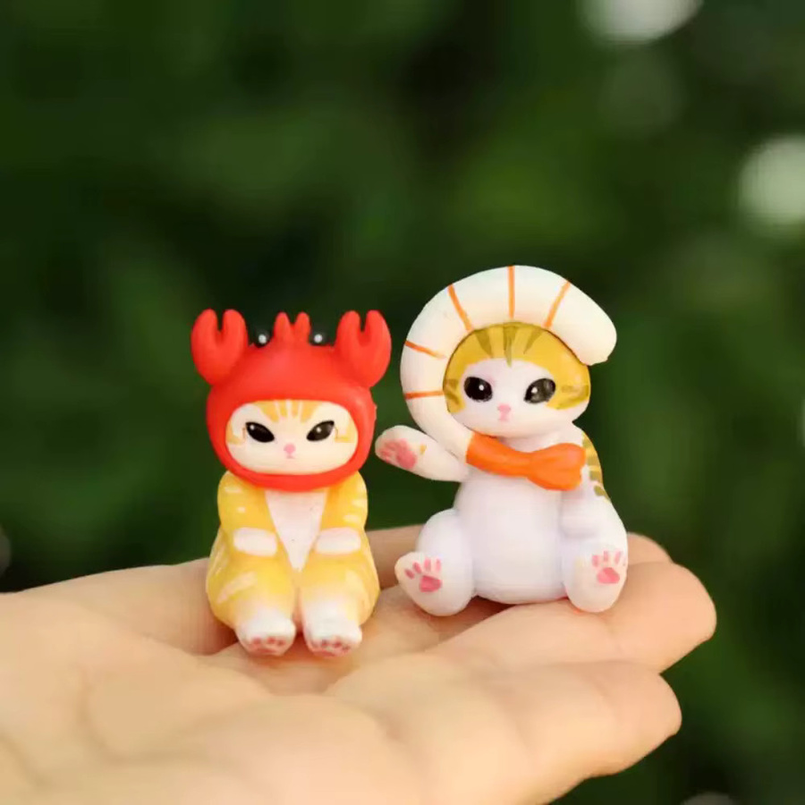 Bandai Mofusand Meeresfrüchte-Serie, Katzen-Blindbox, Actionfigur, Einzelfigur - Bild 4