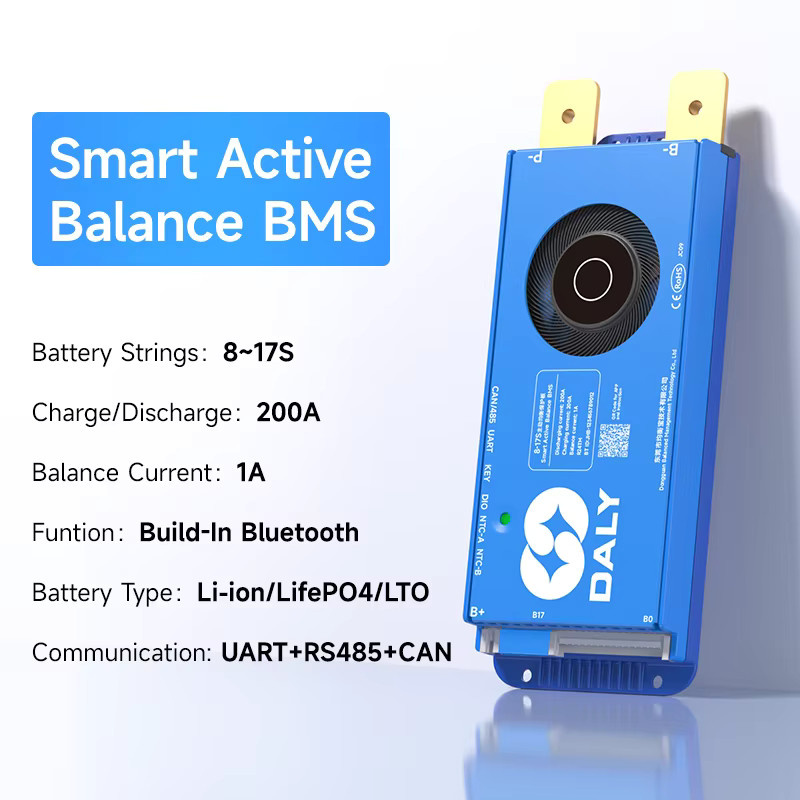 Daly Smart BMS mit 1A Active Balance und CANBUS für LiFePO4 und Li-Ion Batterien in Blau - Bild 3