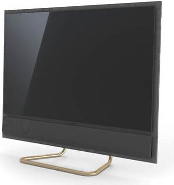 Spectral Tube GX21SP-55-CHA-GN TV-Standfuß aus Stahlrohr in Champagne und Granite - Bild 1