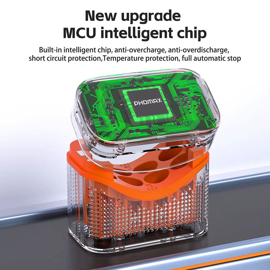PHOMAX Ni-MH Akku Ladegerät für AA und AAA Batterien in Weiß - Bild 3