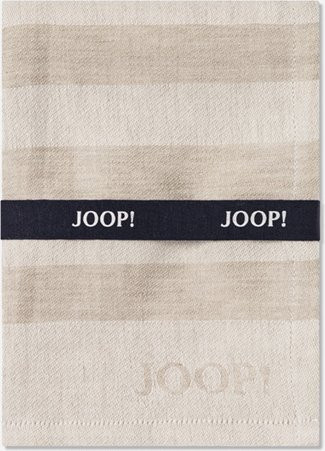 2er Set Geschirrtücher JOOP! CUISINE STRIPES in Beige mit Streifenmuster und Frottee-Anteil - Bild 1