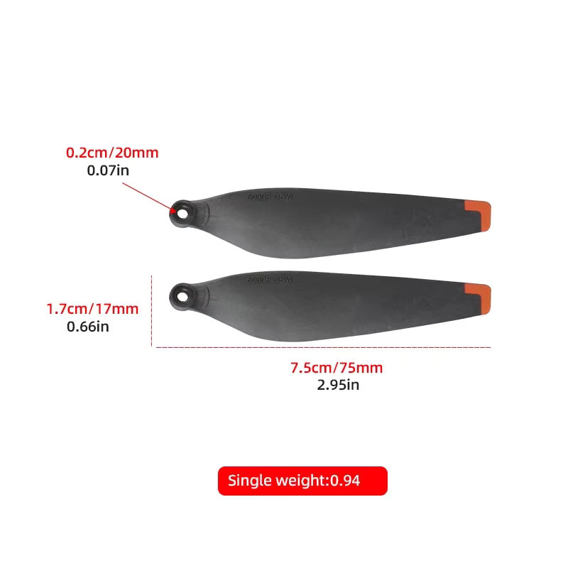DJI 6030F Carbon Folding Propeller CW CCW in Schwarz für DJI Mini 3, Mini 3 Pro und Mini 4 Pro Drohnen Zubehör - Bild 4